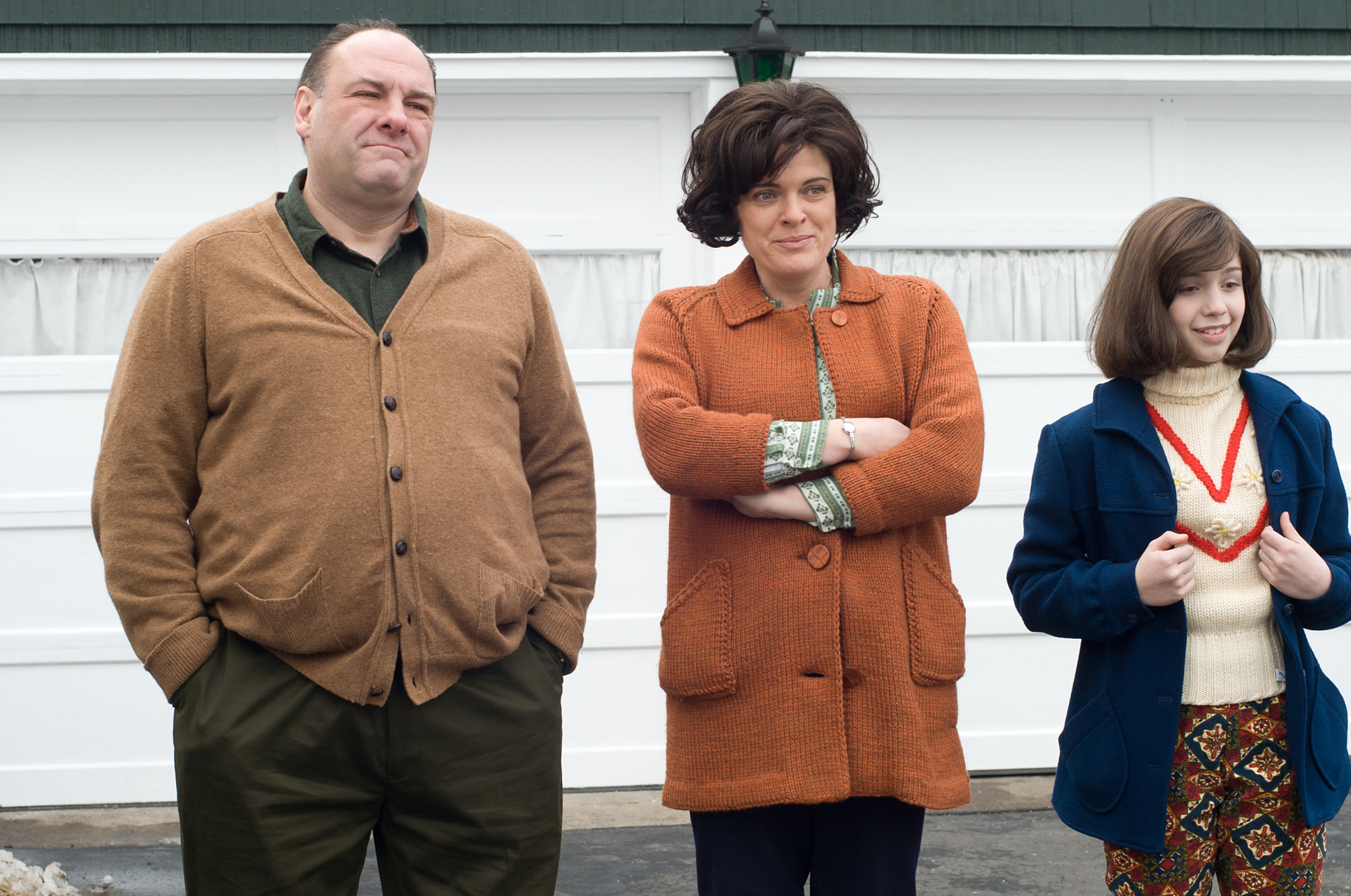 Still of James Gandolfini, Molly Price and Meg Guzulescu in Not Fade Away (2012)