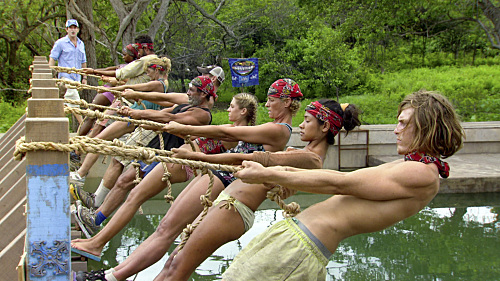 Still of Jeff Probst, Brenda Lowe, Jane Bright, Jud Birza, Matthew Lenahan, Na Onka Mixon, Dan Lembo, Kelly Shinn and Holly Hoffman in Survivor (2000)