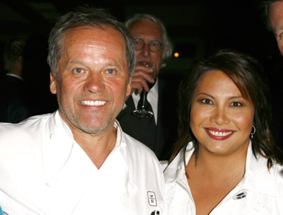 Wolfgang Puck and Taryn Rose