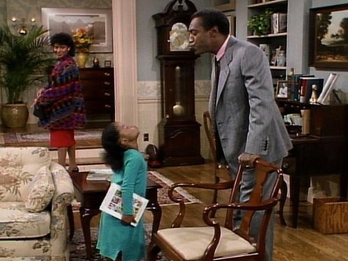 Still of Bill Cosby, Keshia Knight Pulliam and Phylicia Rashad in The Cosby Show (1984)