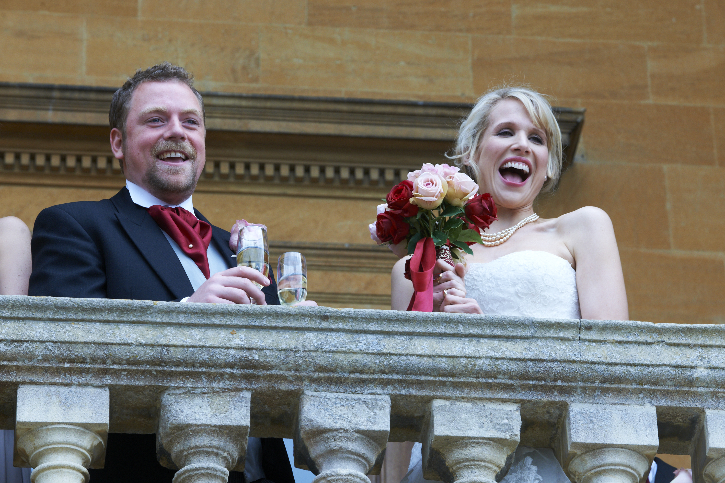 Still of Lucy Punch, Robert Webb and Rufus Hound in The Wedding Video (2012)