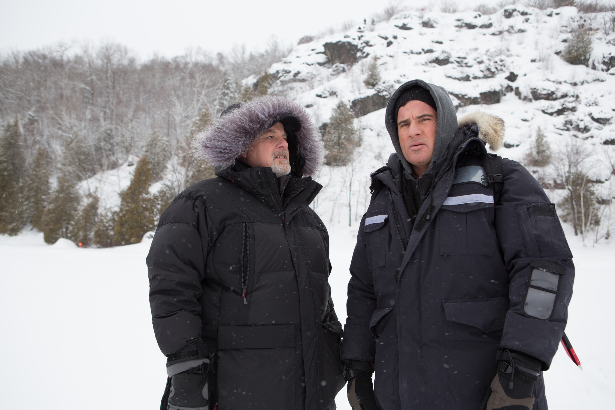 Still of Michael Ironside and Dominic Purcell in Ice Soldiers (2013)
