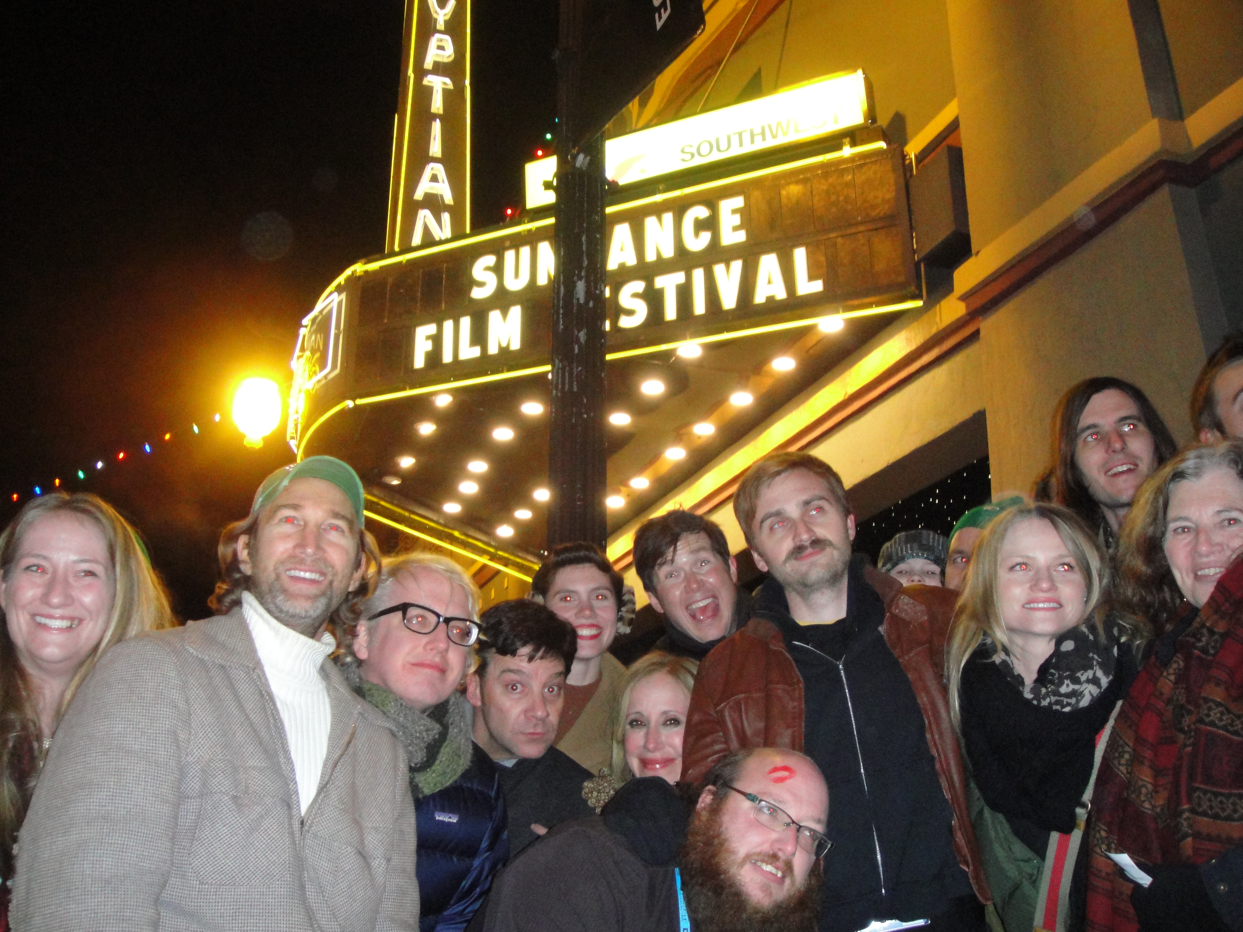 Christo Dimassis, Elana Krausz, Roger Mayer, Calvin Reeder, and Lindsey Pulsipher for 2011 Sundance Film Festival premiere of The Oregonian