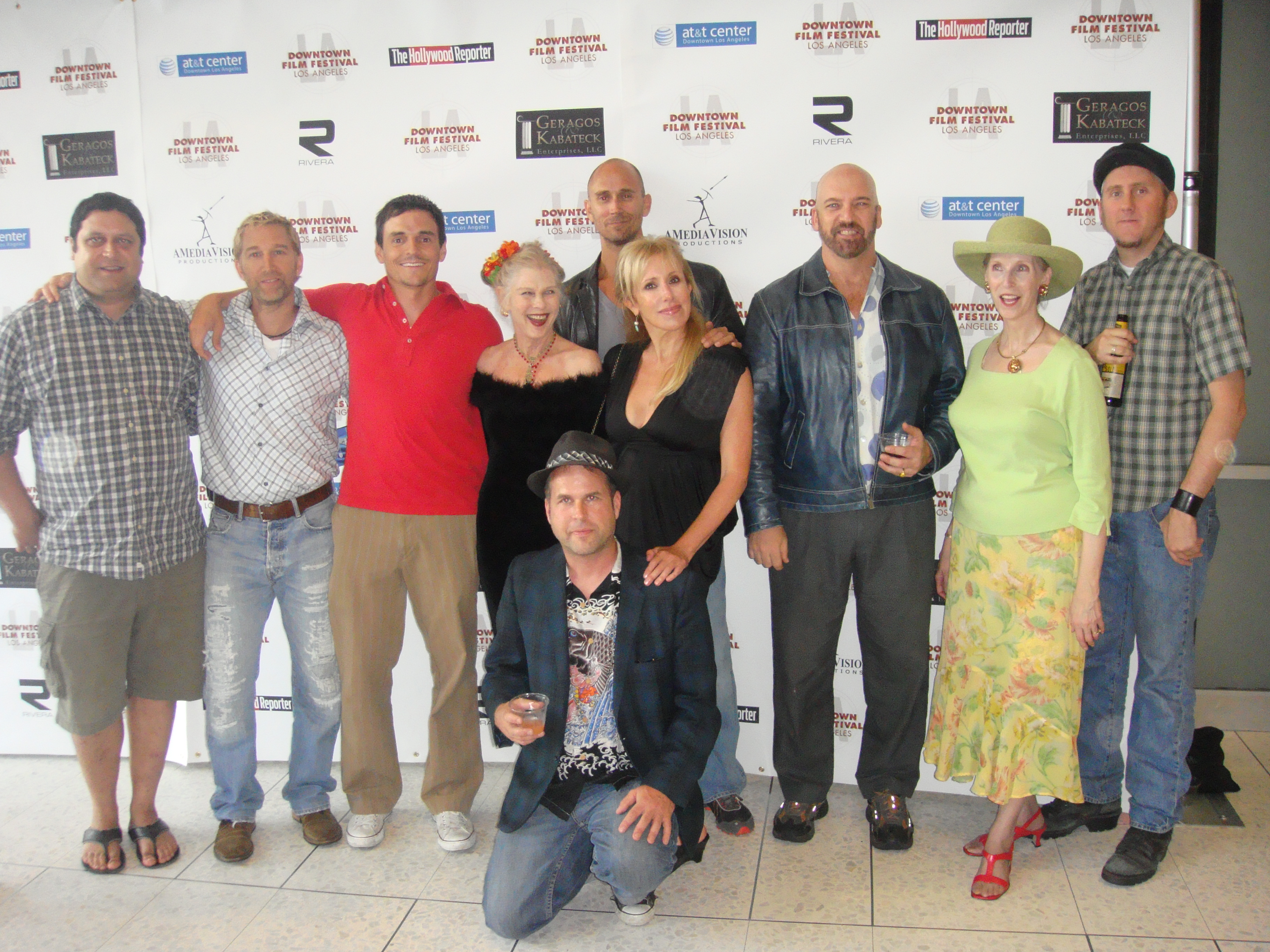 Christo Dimassis, Henry Dittman, Mews Small, and Elana Krausz at Downtown Film Festival