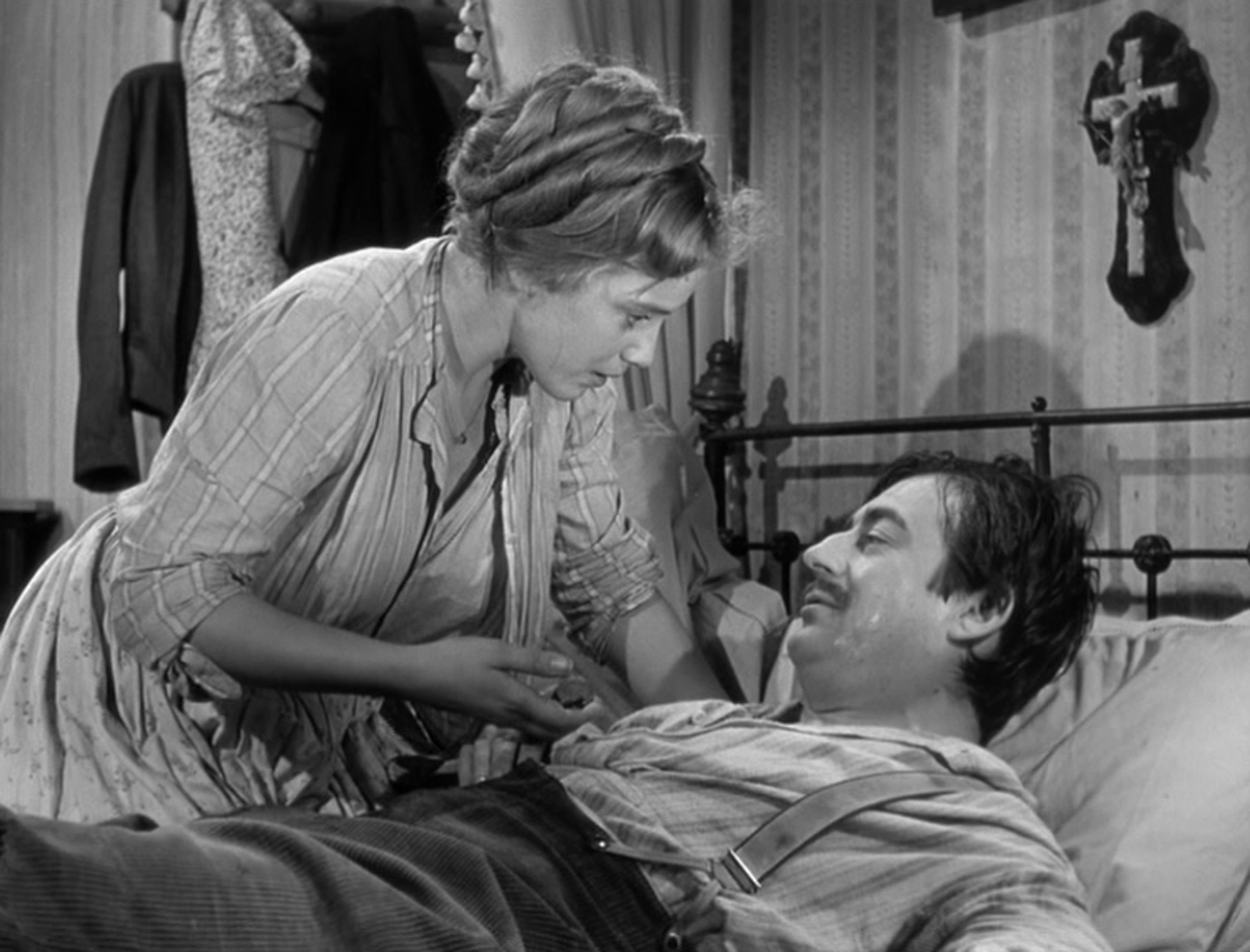 Still of François Périer and Maria Schell in Gervaise (1956)