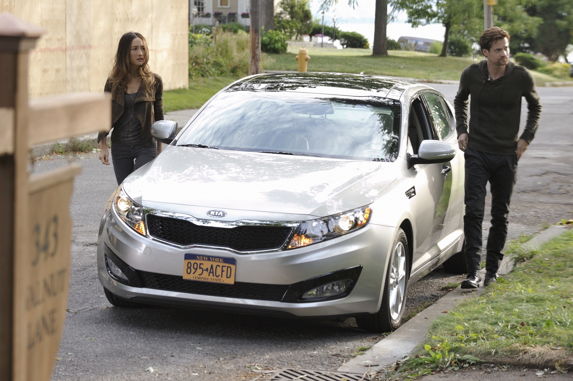 Still of Maggie Q and Shane West in Nikita (2010)