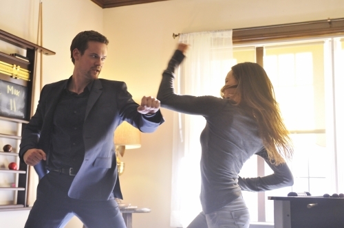 Still of Maggie Q and Shane West in Nikita (2010)