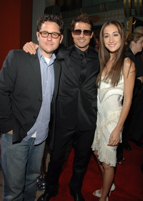 Tom Cruise, J.J. Abrams and Maggie Q at event of Mission: Impossible III (2006)