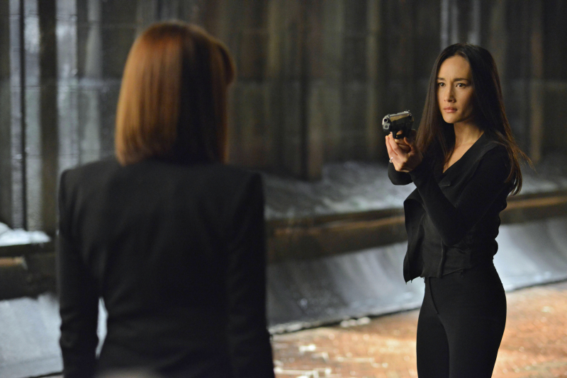 Still of Melinda Clarke and Maggie Q in Nikita (2010)