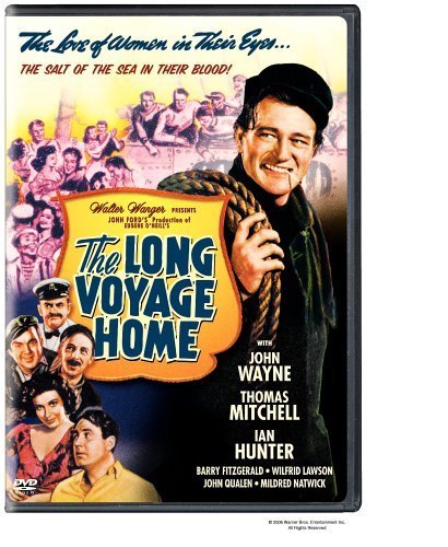 John Wayne, Barry Fitzgerald, Ian Hunter, Thomas Mitchell, Carmen Morales and John Qualen in The Long Voyage Home (1940)