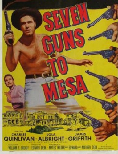 Lola Albright and Charles Quinlivan in Seven Guns to Mesa (1958)