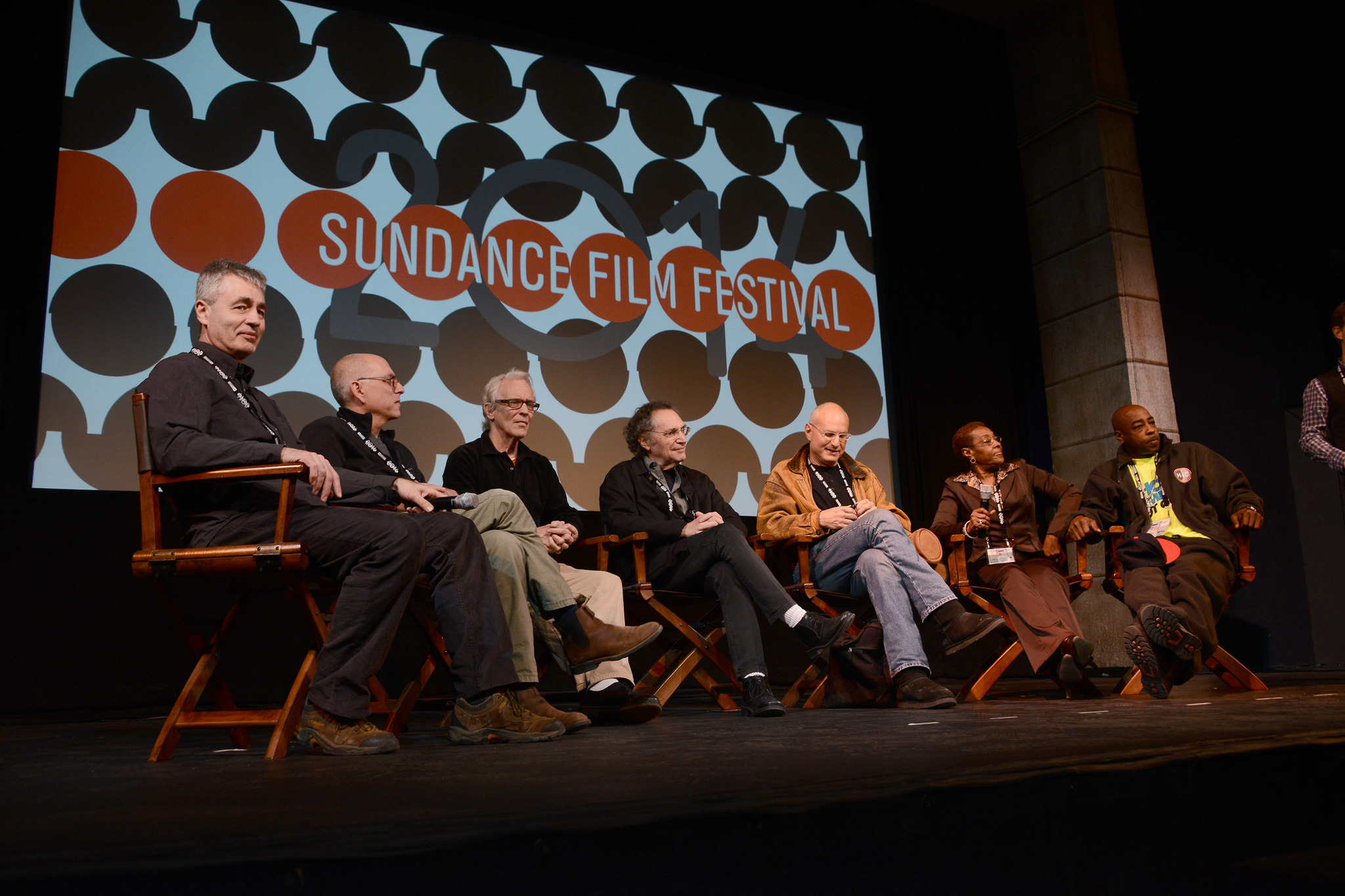 Arthur Agee, Sheila Agee, Peter Gilbert, Steve James, Frederick Marx and Gordon Quinn at event of Hoop Dreams (1994)