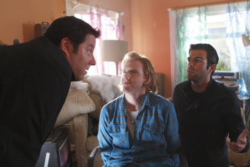 Still of Greg Grunberg, Zachary Quinto and Daniel Newman in Herojai (2006)