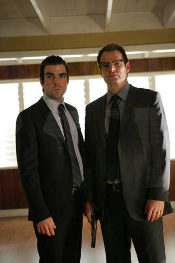 Still of Jack Coleman and Zachary Quinto in Herojai (2006)