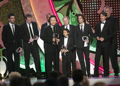 Allan Arkush, Dennis Hammer, Tim Kring, Zachary Quinto, Leonard Roberts, Santiago Cabrera and Masi Oka at event of The 5th Annual TV Land Awards (2007)