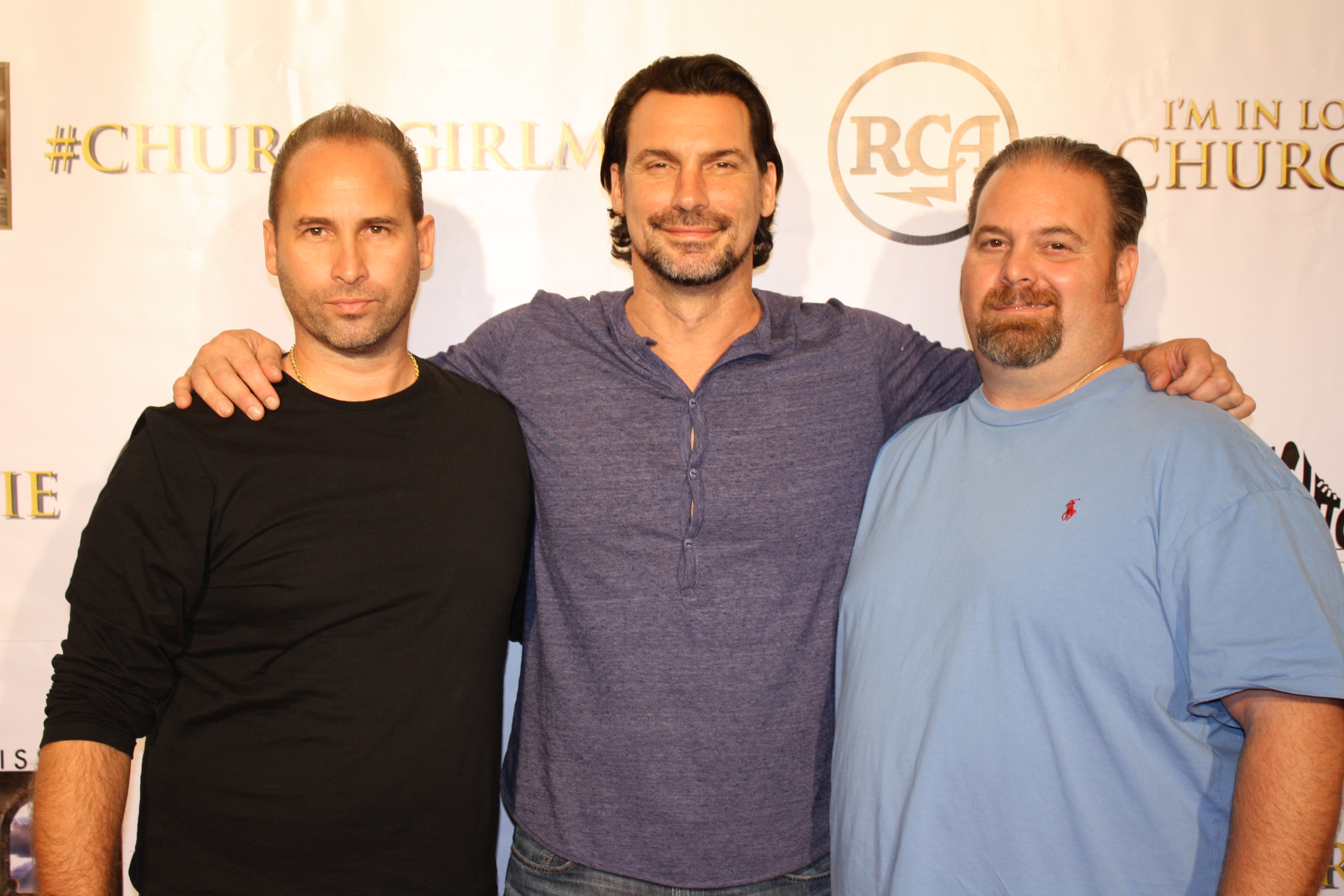 Director Steve Race with Director Carmine Cangialosi and Producer Michael K. Race