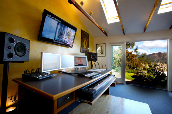 Composer Didier Lean Rachou's Hollywood Hills studio