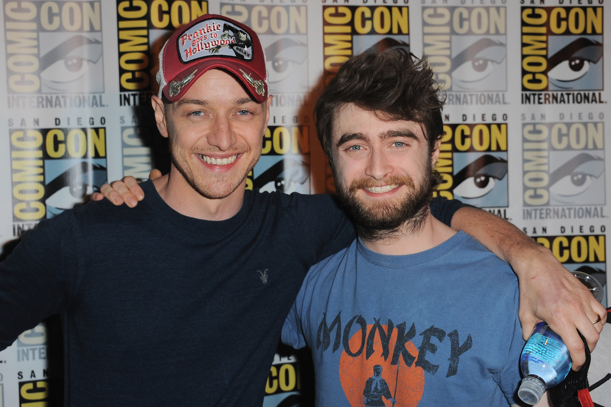James McAvoy and Daniel Radcliffe at event of Viktoras Frankensteinas (2015)