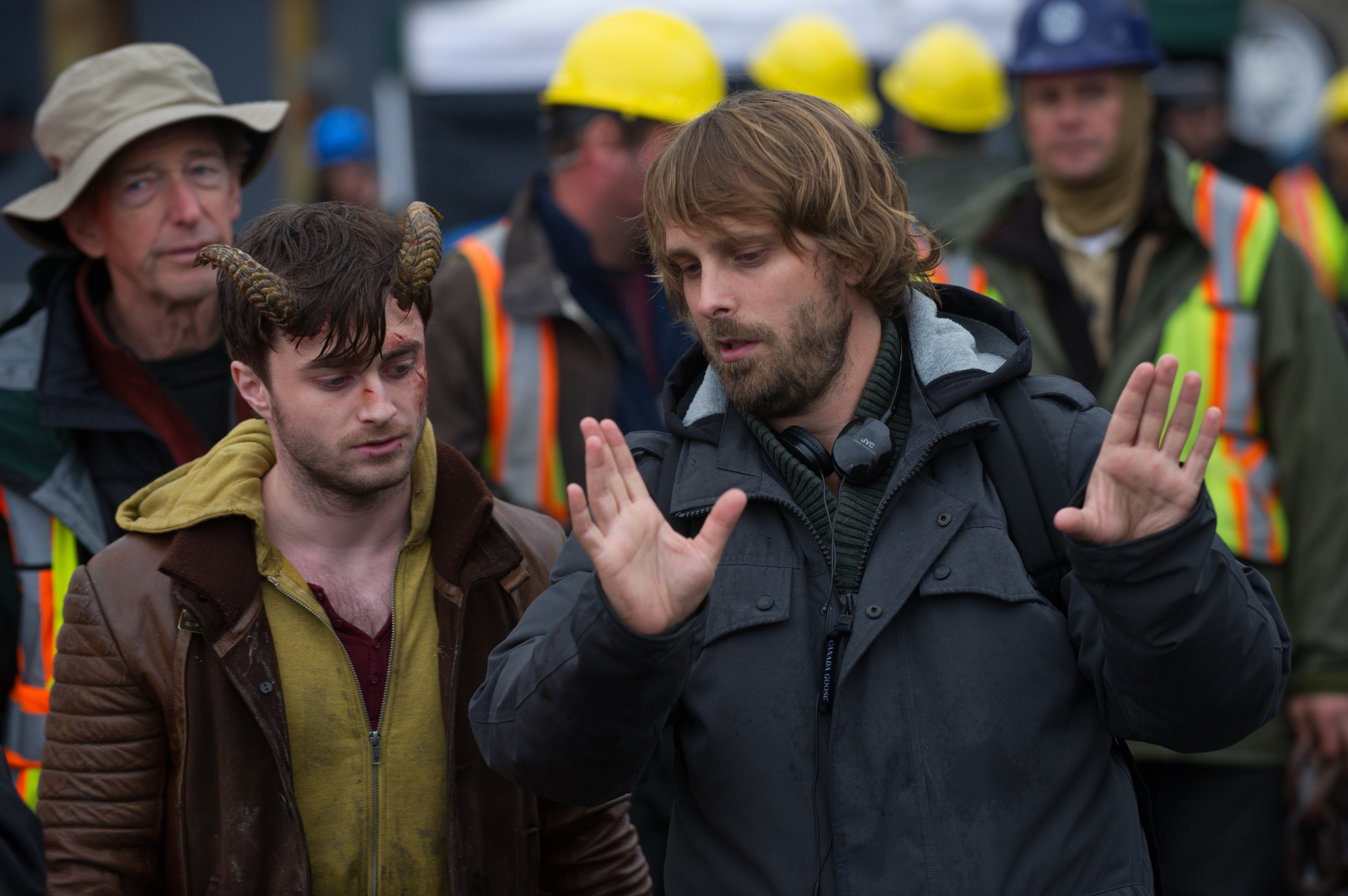 Alexandre Aja and Daniel Radcliffe in Horns (2013)