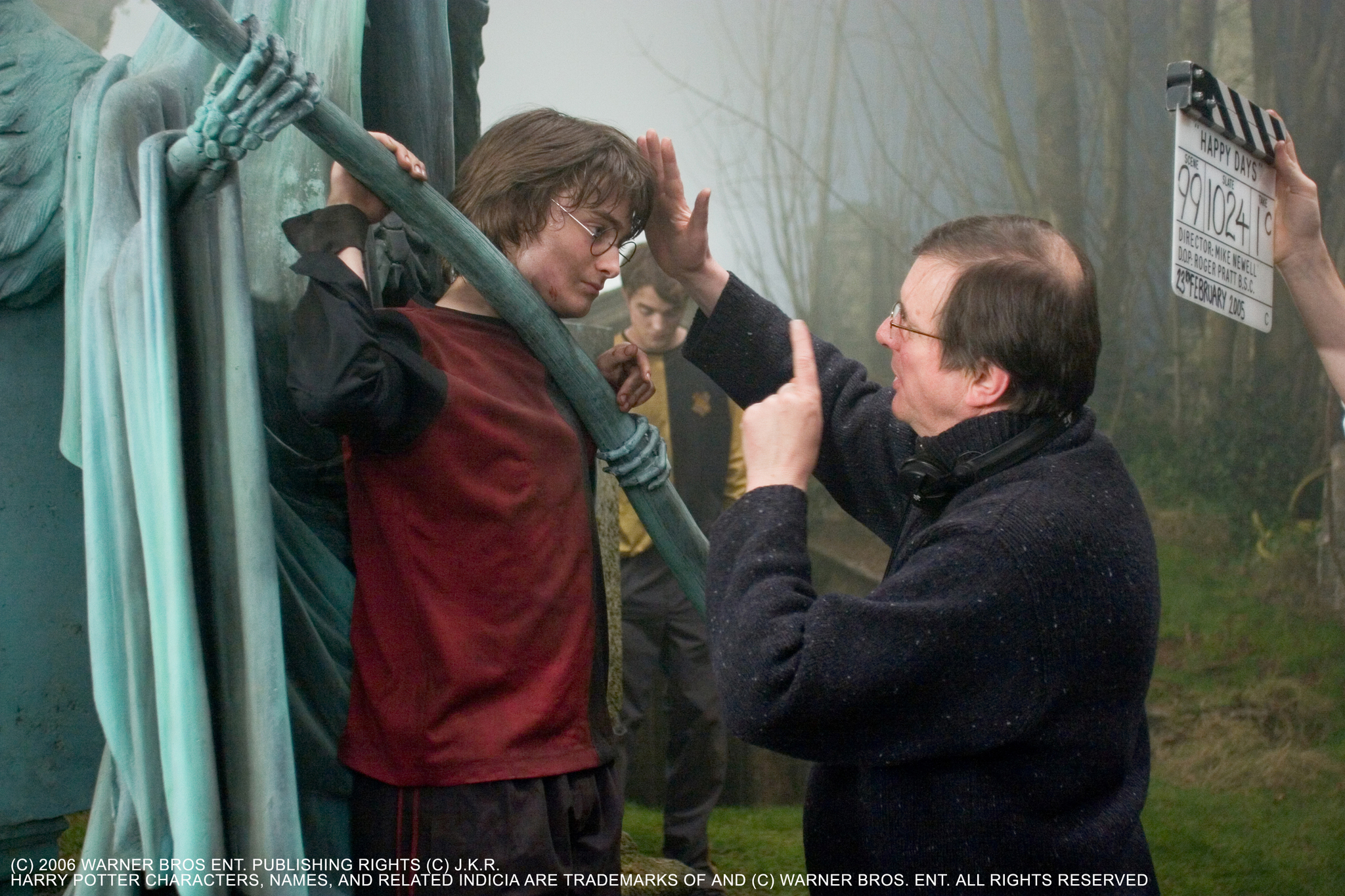 Still of Mike Newell and Daniel Radcliffe in Haris Poteris ir ugnies taure (2005)
