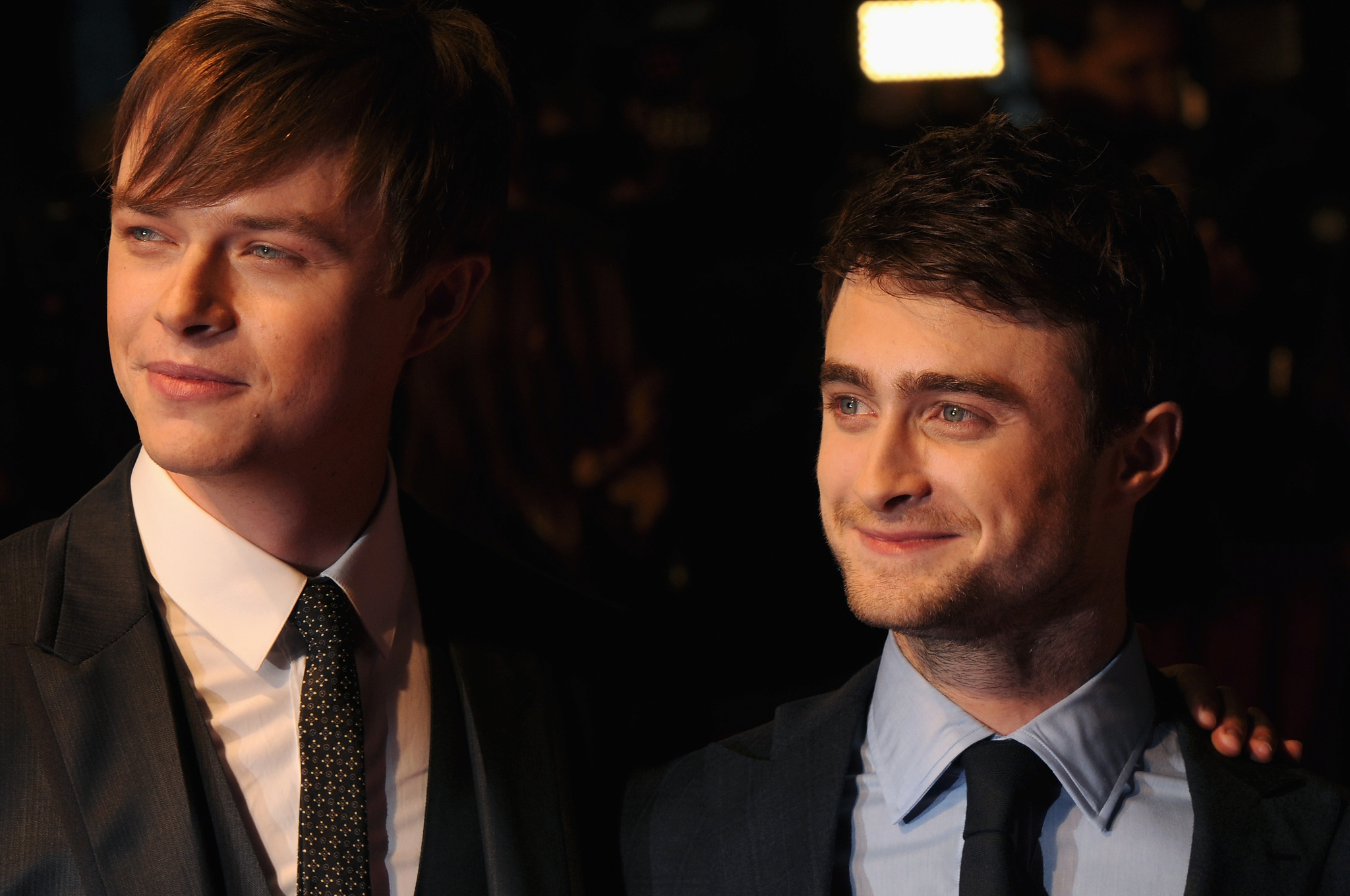 Daniel Radcliffe and Dane DeHaan at event of Nuzudyk tuos, kuriuos myli (2013)