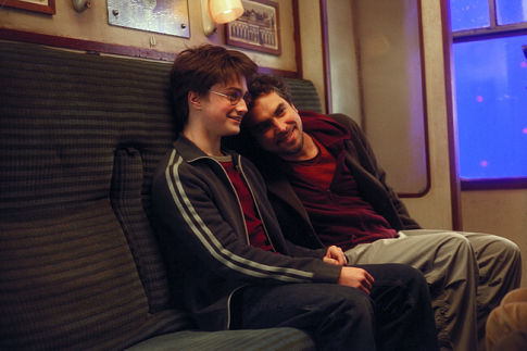 Alfonso Cuarón and Daniel Radcliffe in Haris Poteris ir Azkabano kalinys (2004)
