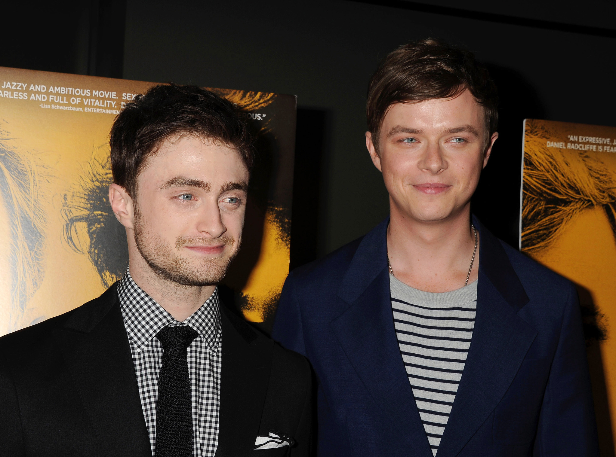 Daniel Radcliffe and Dane DeHaan at event of Nuzudyk tuos, kuriuos myli (2013)