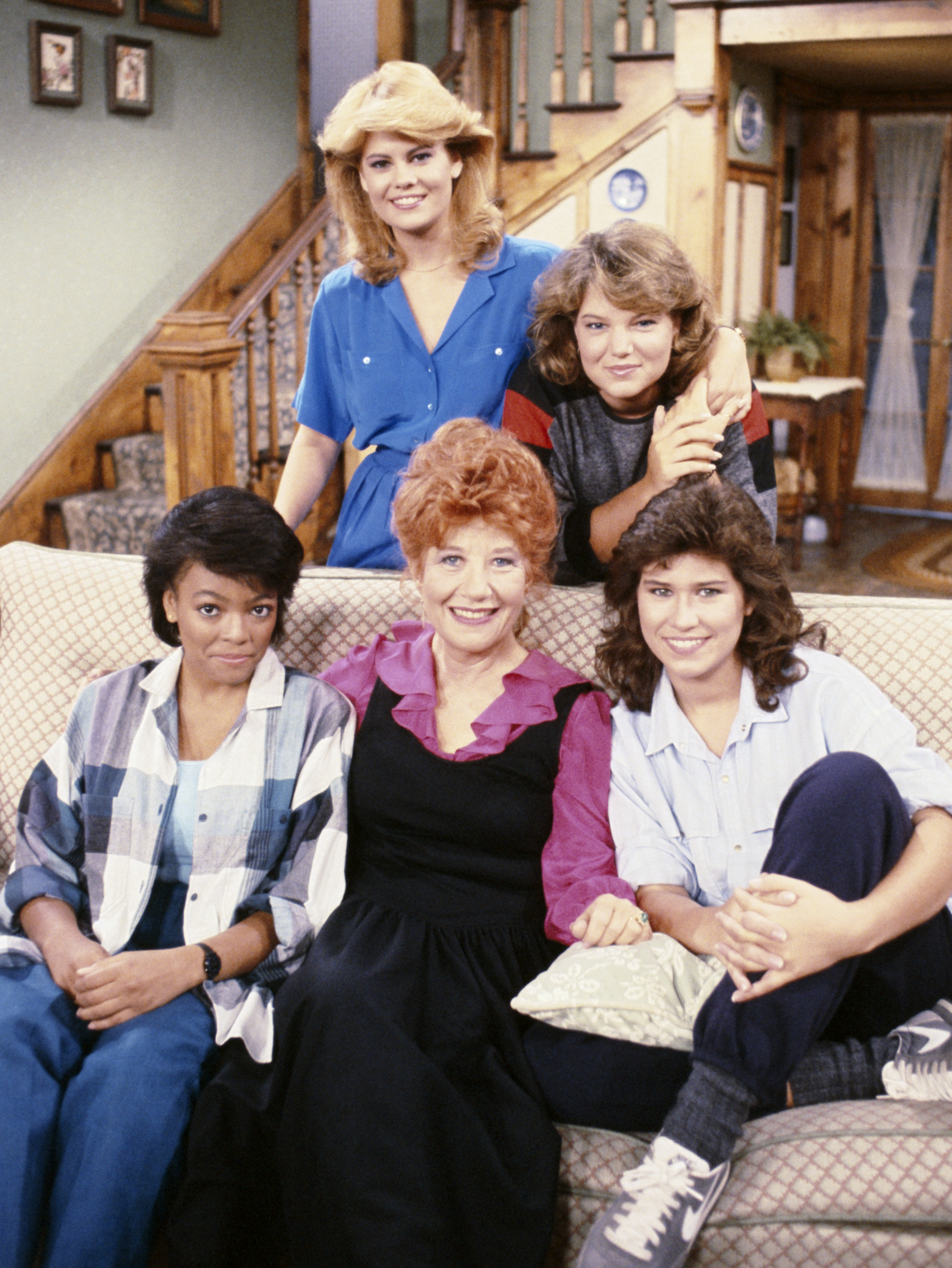 Still of Nancy McKeon, Kim Fields, Mindy Cohn, Charlotte Rae and Lisa Whelchel in The Facts of Life (1979)