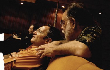 Francis Ford Coppola and Osvaldo Golijov working on Tetro