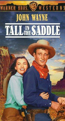 John Wayne and Ella Raines in Tall in the Saddle (1944)