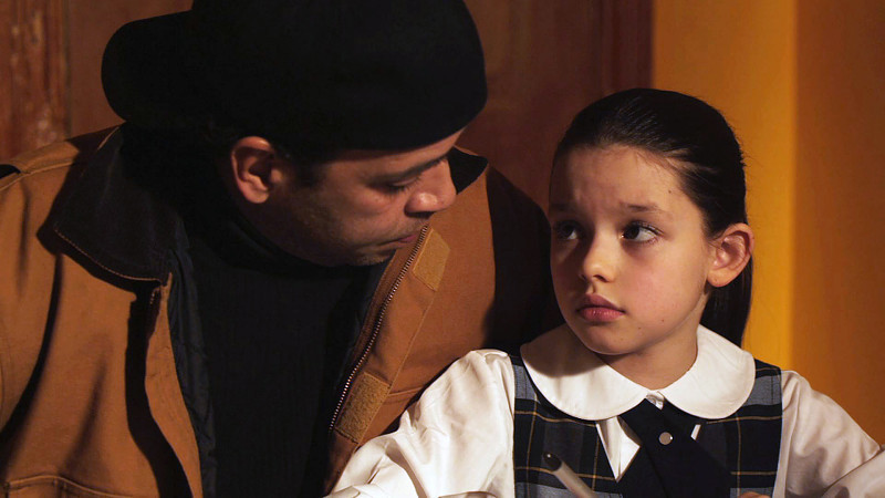 Still of Luis Antonio Ramos and Fatima Ptacek in A Miracle in Spanish Harlem (2013)