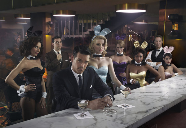 Still of Eddie Cibrian, Wes Ramsey, Laura Benanti, Naturi Naughton and Amber Heard in The Playboy Club (2011)