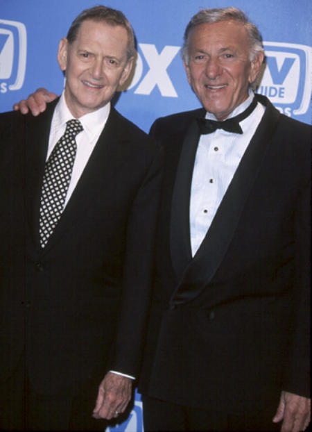 Tony Randall and Jack Klugman at the 3rd annual tv guide awards Shrine Expo center Los Angeles Ca. 2/24/01