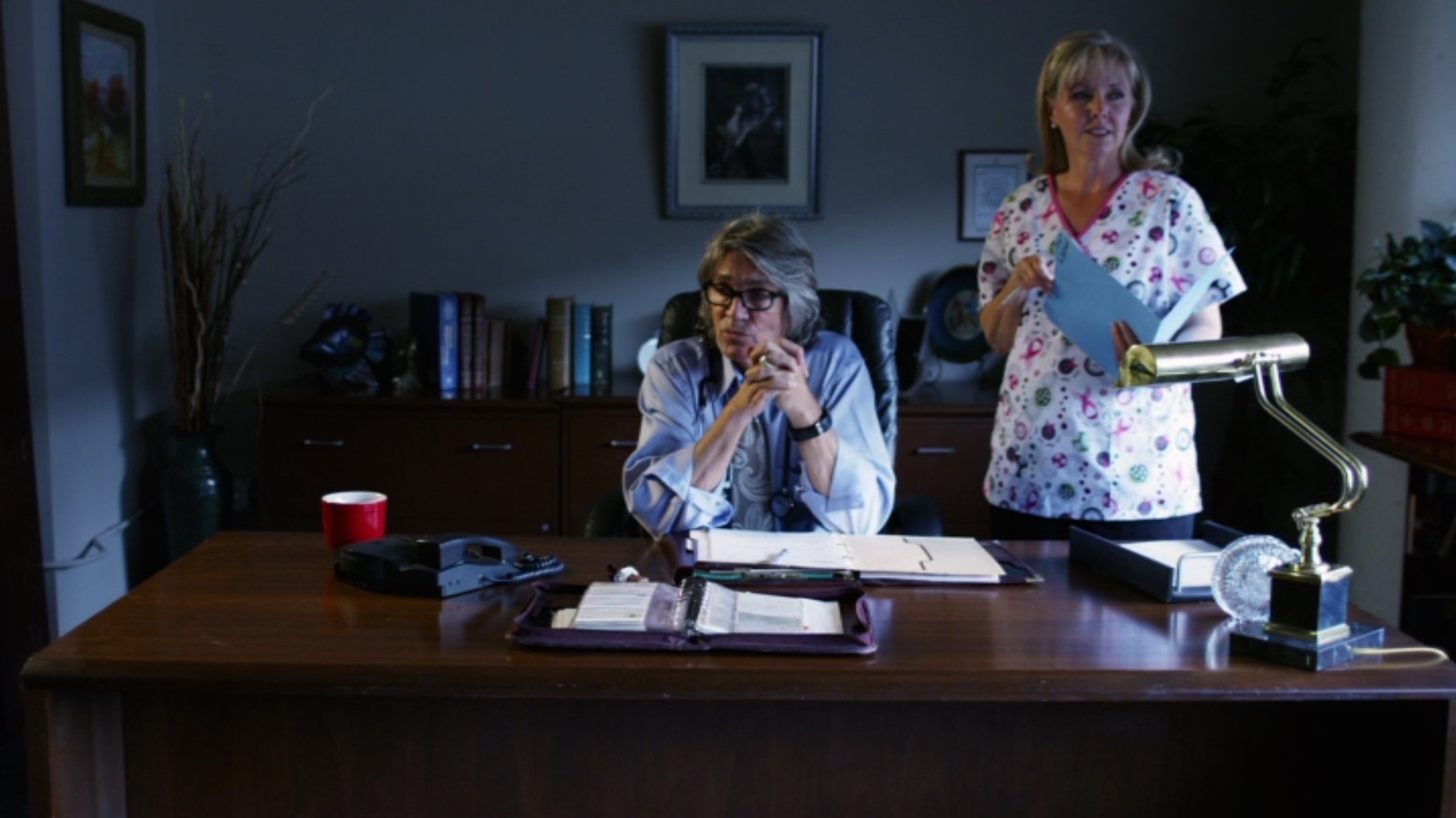 No Solicitors Eric Roberts & Beverly Randolph as Dr. & Mrs. Cutterman