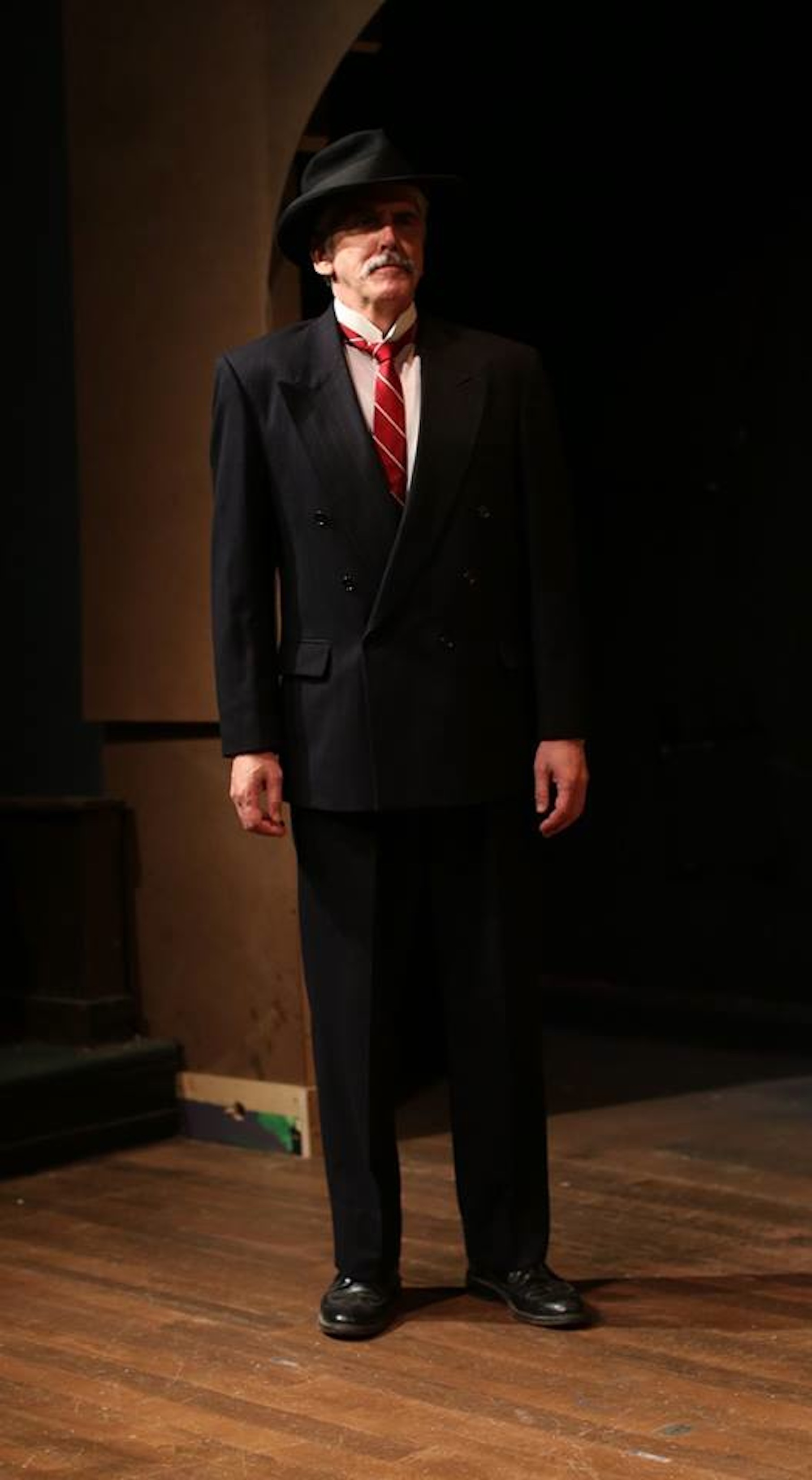 David Logan Rankin as Inspector Burke in The Metropolitan Playhouse's production of 