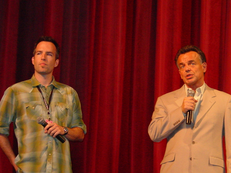 Kyle Rankin and Ray Wise at the Savannah Film Festival.