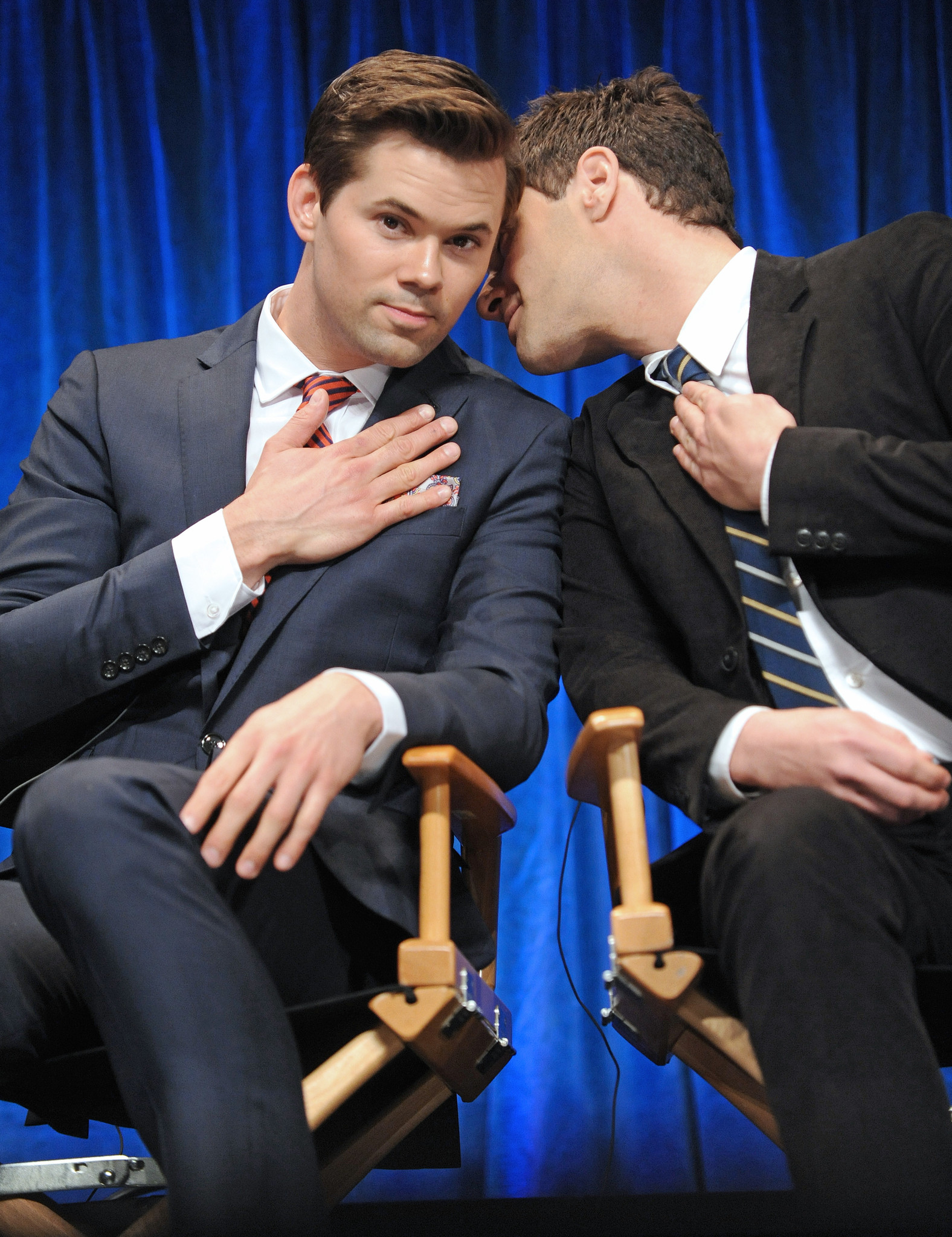Justin Bartha and Andrew Rannells at event of The New Normal (2012)