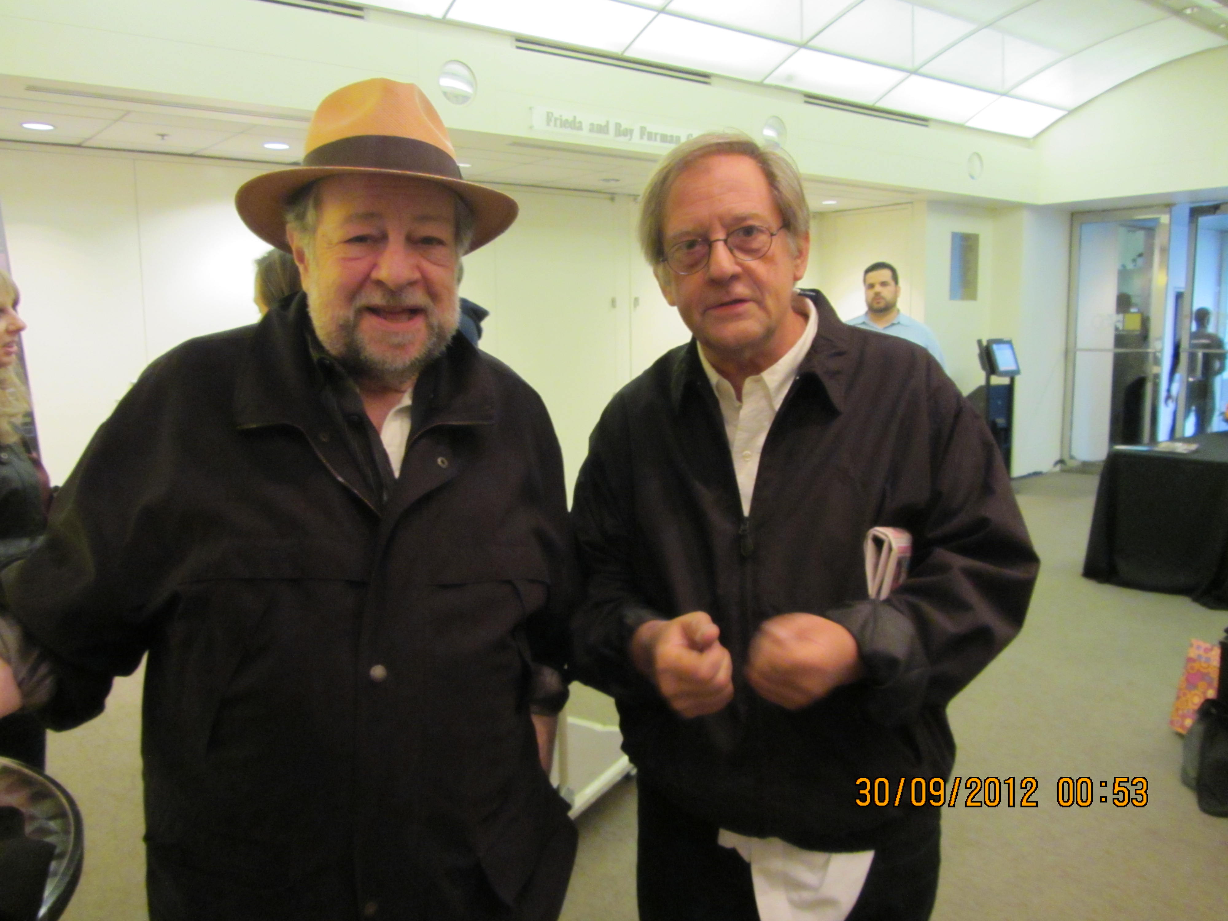 with Ricky Jay at the New York Film Festival