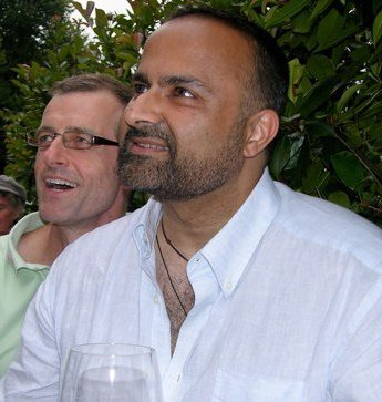 with partner Peter Ride, July 2010