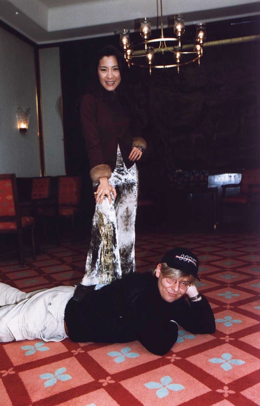Jesper W. Rasmussen toppled by Michelle Yeoh on Bond film 'Tomorrrow Never Dies'.