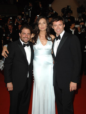 Famke Janssen, Hugh Jackman and Brett Ratner at event of Iksmenai. Zutbutinis musis (2006)