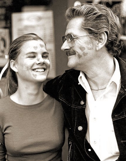 Young Heather Rattray with Executive Producer Fred R. Krug on 
