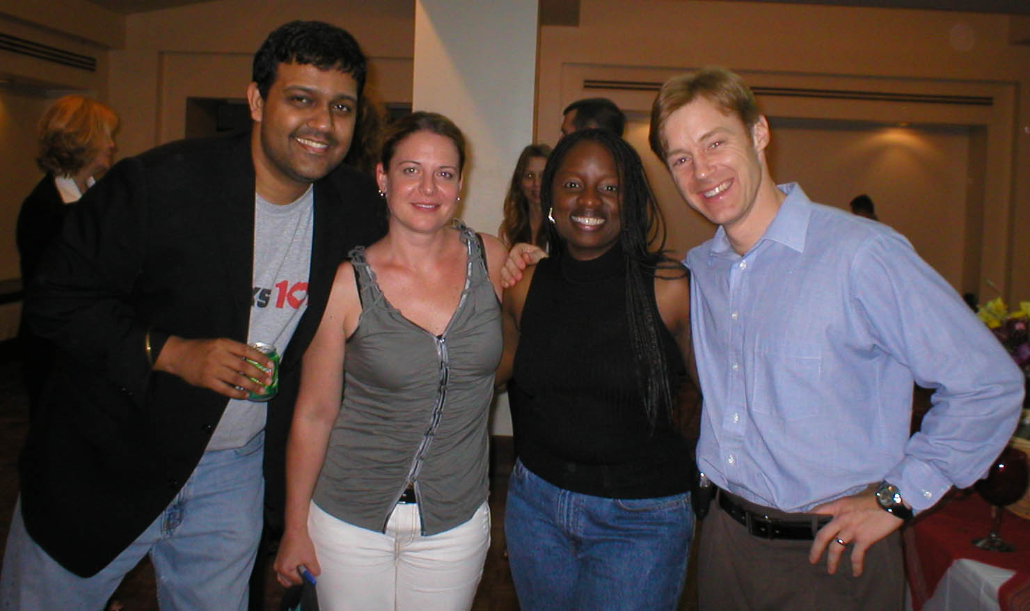 Angela at the viewing of Chicks 101 with director Lovinder Gill and actors Kate Leahey and R. Keith Harris.