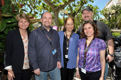(L-R) Dolores Beistegui Rohan Chabot of PROMEXICO, Ricardo Alvarez Felix of PROMEXICO, Director General of Mexican Film Institute Marina Stavenhagen, Commissioner of the Mexican Film Commission Hugo Villa Smythe and Coordinator of the Mexican Film Commission Carla Raygoza attend the IMCINE Press Conference held at Palm Square during the 63rd Annual International Cannes Film Festival on May 16, 2010 in Cannes, France.