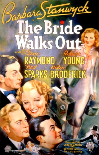 Barbara Stanwyck, Robert Young, Helen Broderick, Gene Raymond and Ned Sparks in The Bride Walks Out (1936)