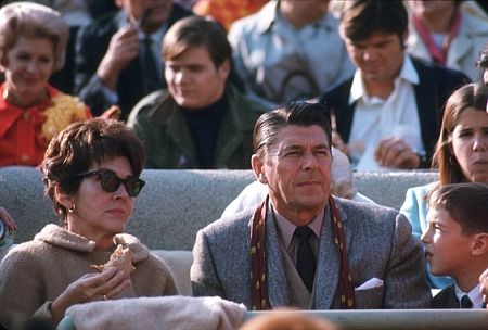 Ronald Reagan with Nancy, Patti and Ron Reagan Jr.