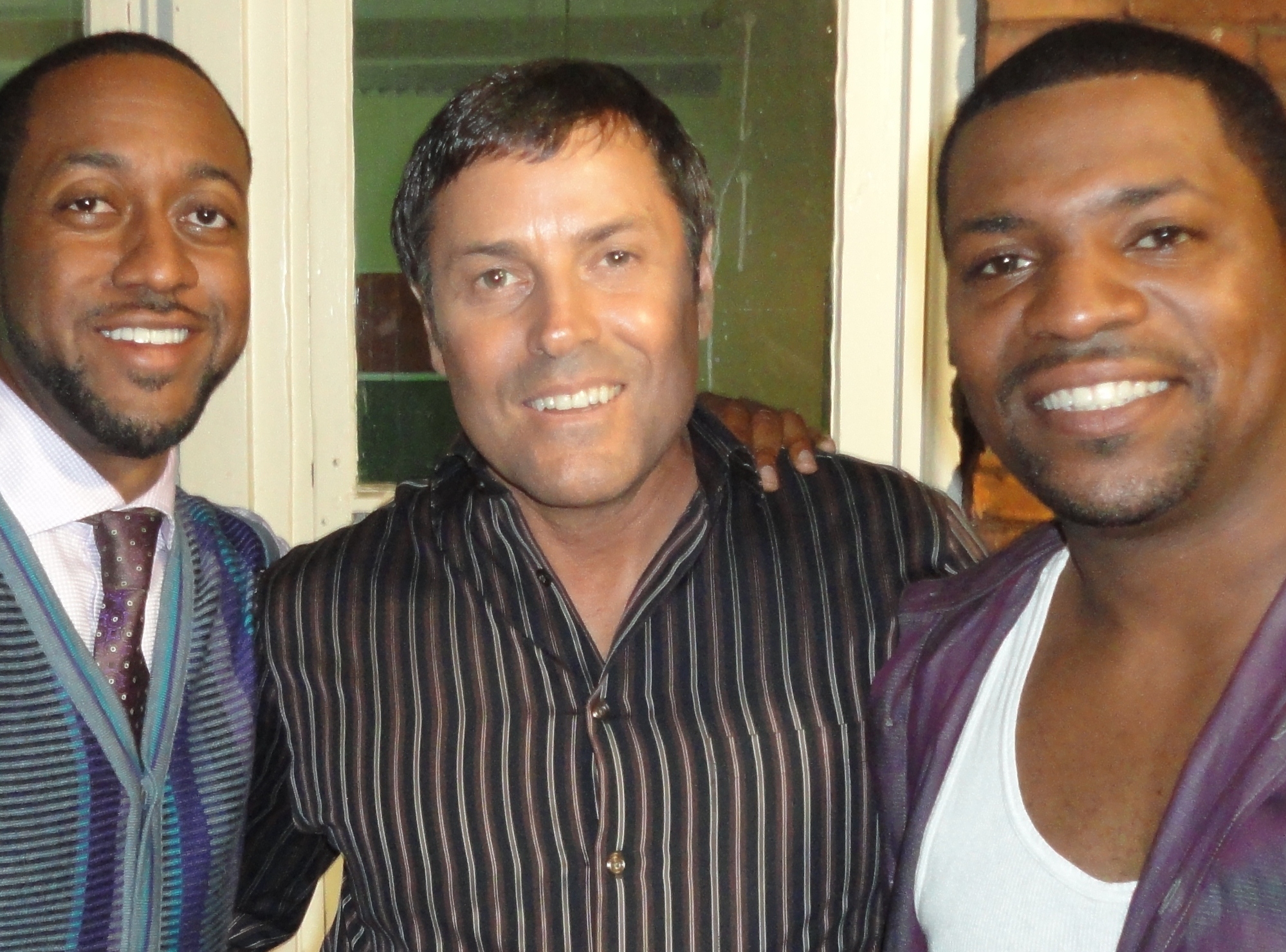 Jerry Rector with Jaleel White and Mekhi Phifer.