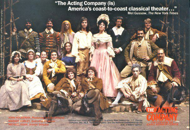 John Houseman's awesome repertory theatre troupe The Acting Company in its 11th year. Twelfth Night