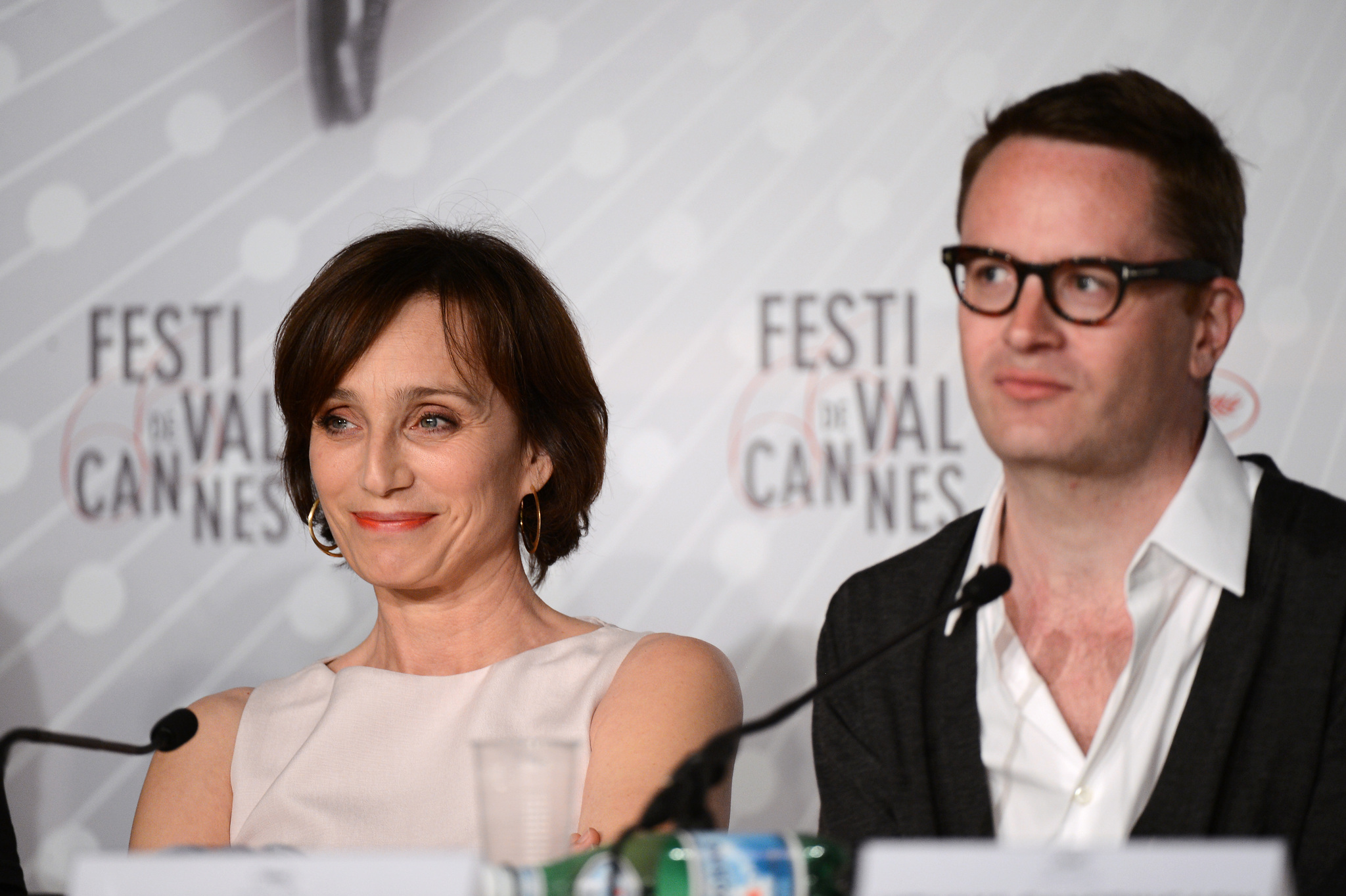 Kristin Scott Thomas and Nicolas Winding Refn at event of Atleidzia tik Dievas (2013)