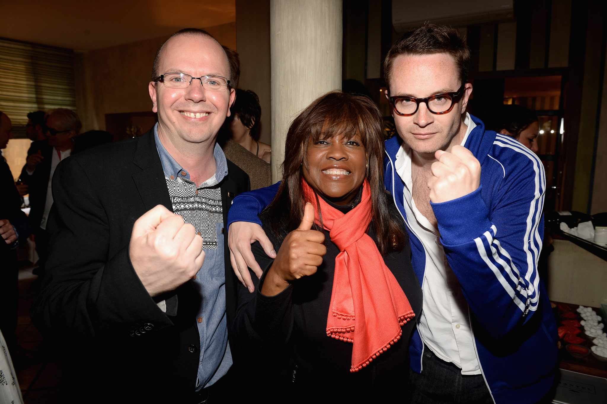 IMDb founder Col Needham, Chaz Ebert and director Nicolas Winding Refn attend the IMDB's 2013 Cannes Film Festival Dinner Party during the 66th Annual Cannes Film Festival at Restaurant Mantel on May 20, 2013 in Cannes, France.